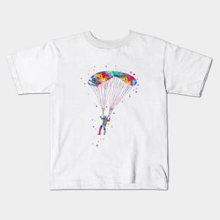 Paraglider flying Kids T-Shirt